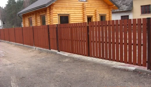 Забор из термодревесины